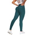 thumbnail image 4 of QLEICOM Womens Yoga Pants Capri Leggings High Waist Running Tie-dye Pants Workout Leggings Athletic Pants Tummy Control Leggings Green M, 4 of 4