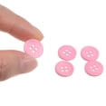 thumbnail image 4 of Uxcell 10Pcs 20L Sewing Buttons 1/2"(12.5mm) Resin Round Flat 4-Hole Craft Buttons for Sewing Clothing DIY, Light Pink, 4 of 5