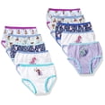 thumbnail image 1 of Pack de 10 braguitas Disney Frozen, 100% algodón peinado, para niñas, 4T, 1 of 6