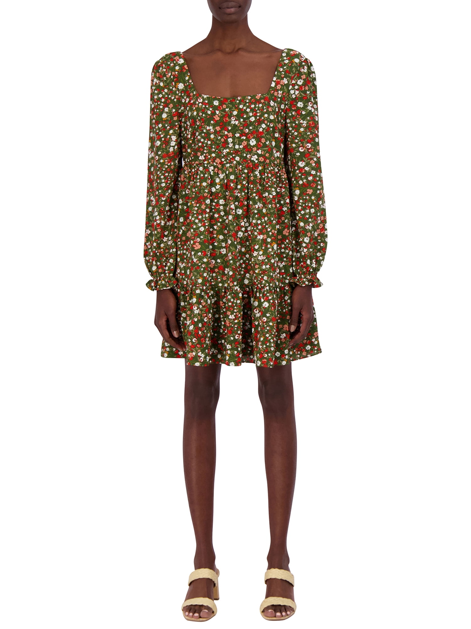 BCBG Paris Women's Square Neck Dress