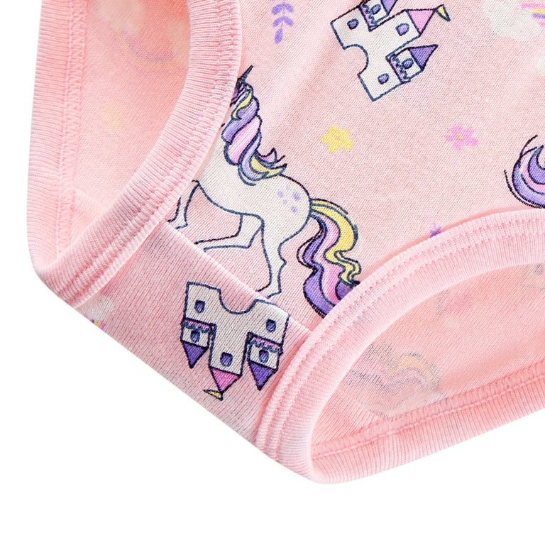 Toddler Underwear Kids Undies Girls Cotton Panties Size 7-8T (Pack of 6)