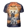 thumbnail image 2 of Mummy French Bulldog Happy Halloween with Pumpkins Bats Spooky Fun All Over Print 3D Shirt Unisex Merch Dog Lover Gifts - 00019, 2 of 6