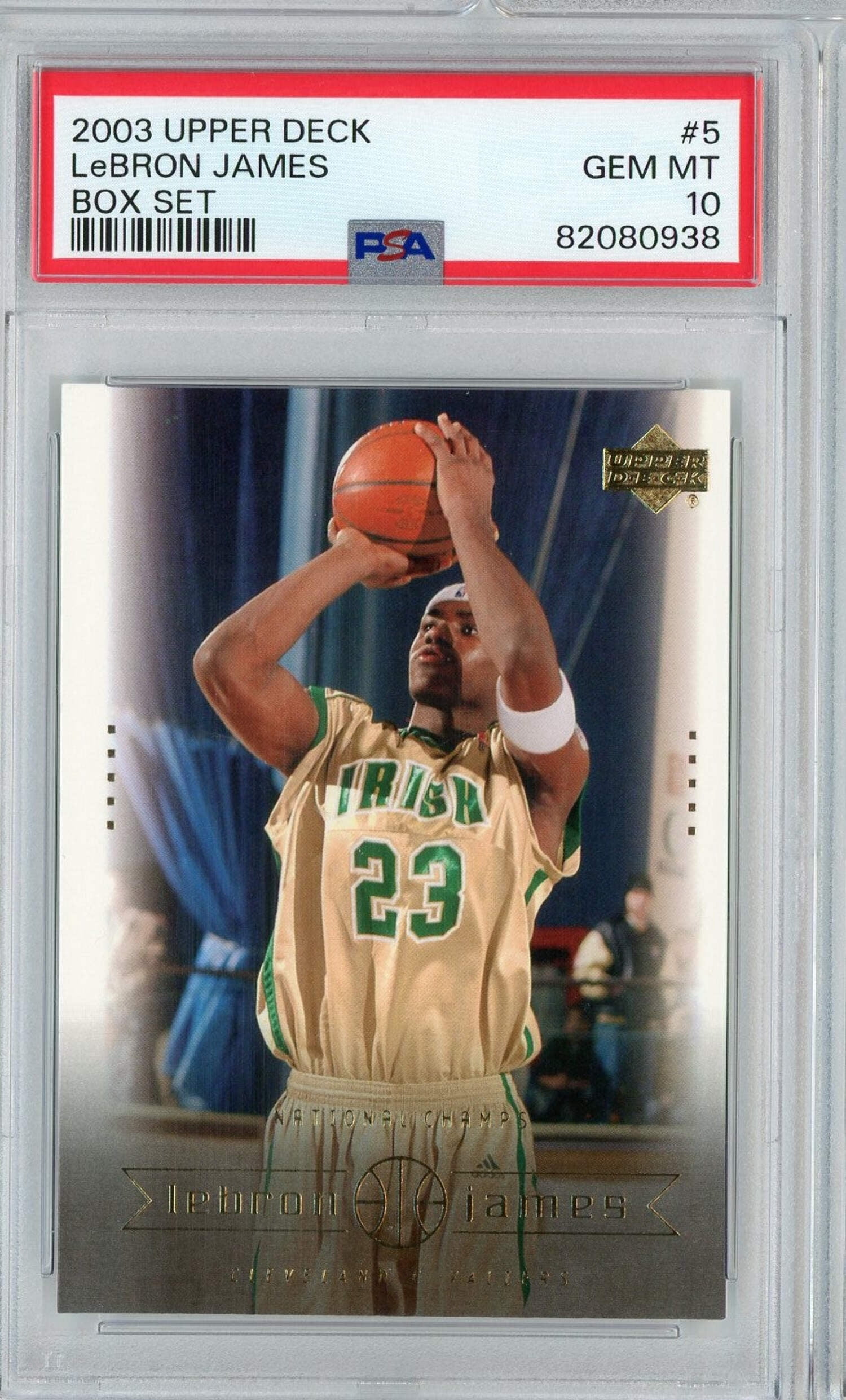 Graded 2003-04 Upper Deck LeBron James #29 Box Set Rookie RC