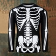thumbnail image 2 of SJLDQY Halloween Mens Long Sleeve T-Shirts Novelty Skeleton Graphic Tees Hallowmas Streetwear Crewneck Tshirts for Men Casual Soft Tops, 2 of 5