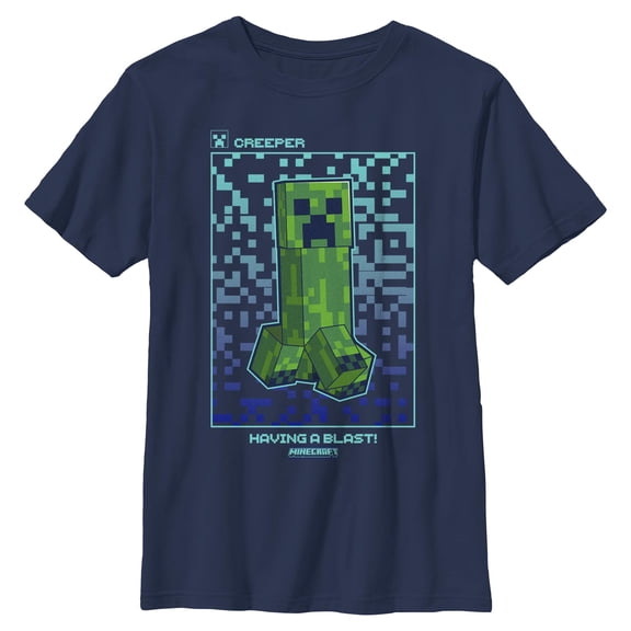 Boys Minecraft Creeper Having a Blast T Shirt