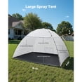 thumbnail image 2 of KFFKFF Portable Paint Booth Tent, 115.35 x 90.55 x 74 inch Spray Shelter with Floor & Mesh Screen, Spacious Oxford Fabric Tent for Painting Furniture like Cupboards, Chairs, and Tables, 2 of 9