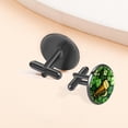 thumbnail image 6 of Saint Patrick's Day Formal Attire Stainless Steel Cufflinks Set - Suitable for Suits and Tuxedos - Ideal for Weddings and Black Tie Events, 6 of 6