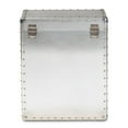 thumbnail image 5 of Baxton Studio Serge French Industrial Silver Metal 2-Drawer Accent Storage Chest, 5 of 10