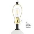 thumbnail image 5 of 360 Lighting Lucy 26 1/2" High Black and White Glass Table Lamp with Dimmer, 5 of 9