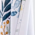 thumbnail image 2 of Uledge Yellow Blue Vintage Floral Blackout Curtains, Thermal Insulated Light Blocking Grommet Top 84" for Living Room Bedroom Bathroom, Peaceful Sleep, 2 Panels, 2 of 7