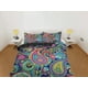 thumbnail image 2 of Colorido paisley rosa azul juego de funda nórdica, decoración de la habitación estética juego de cama, 2 of 4