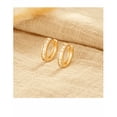 thumbnail image 4 of Aretes Pendientes Con Zirconia Aro Elegante, 4 of 4
