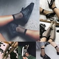 thumbnail image 2 of Women Girls Fishnet Ankle High Socks Lady Mesh Lace Fish Net Short Socks Sanwood, 2 of 5