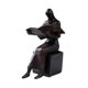 thumbnail image 2 of Lectura de la figura Lectura de la estatua Decoración de la estatua Resin Bookend Decoración Lector de libros Ornamento de escultura de libros para Mujer, 2 of 8