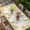Off-white, variant on Yellow Daisy Table Cloths for 3 Foot Rectangle Tables, Spring Summer Pastoral Garden Floral Blossom Patio Waterproof Elastic Fitted Tablecloths, Washable Rectangular Table Cover for Camping