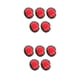 thumbnail image 3 of Flores de loto artificiales Advancent 5 piezas rojo brillante, 3 of 6