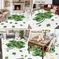 thumbnail image 5 of 5'x7' Area Rugs for Living Room Bedroom, Saint Patrick's Day Washable Rug Carpet Runner Indoor Outdoor, Watercolor Shamrock Love Star Lucky Green Non Slip Floor Mats Area Rug for Kitchen, Nursery, 5 of 8