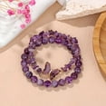thumbnail image 7 of DESIGNICE Purple Butterfly Healing Bracelet, Mom Gift Charm Jewelry with Beaded Bracelet for Women, 7 of 7