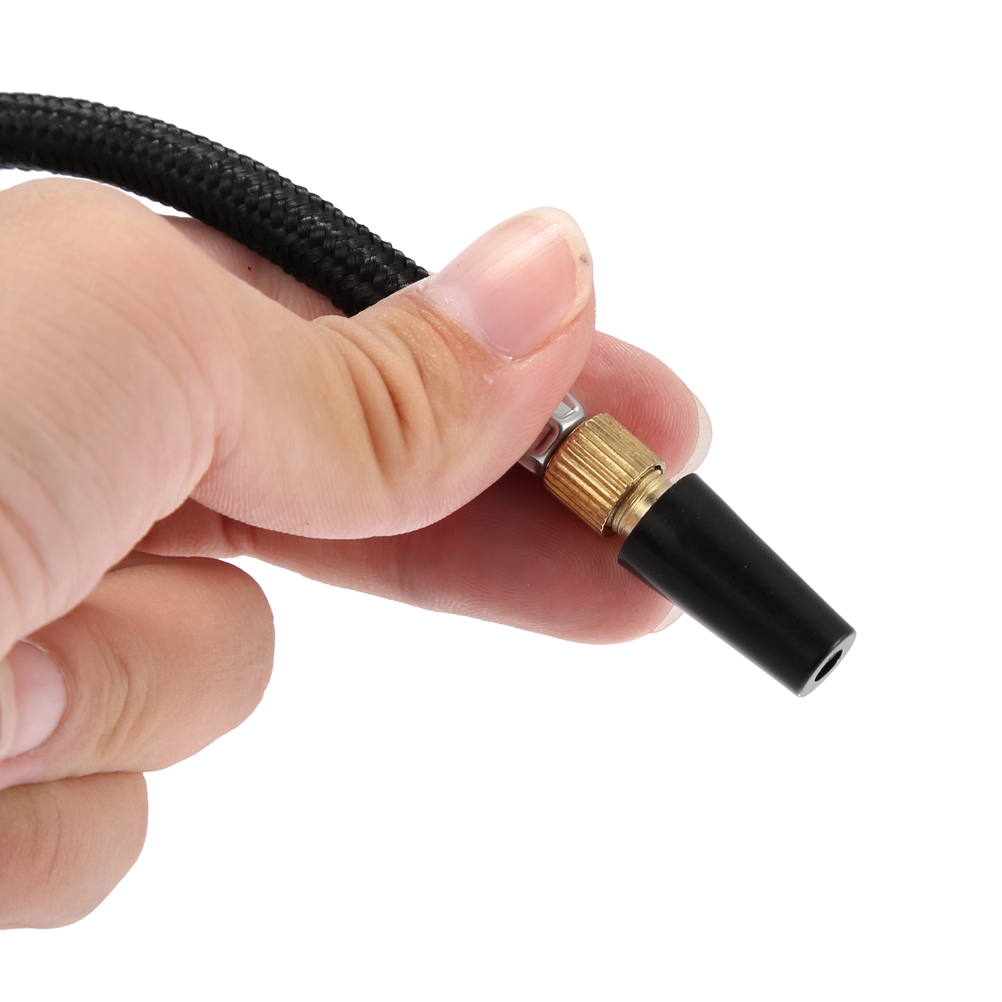 Unique Bargains Portable Bicycle Air Pump with Needle Nozzle Hose for Easy Inflation