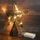 thumbnail image 3 of Decoración para árbol de Navidad CVHOMEDECO Black Star con luces LED, 3 of 7