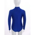 thumbnail image 5 of TSSOE Kids Boys Glittery Rhinestone Gymnastic Dance Leotard Long Sleeve Athletic Ballet Dance Skating Dancewear Blue 12, 5 of 7