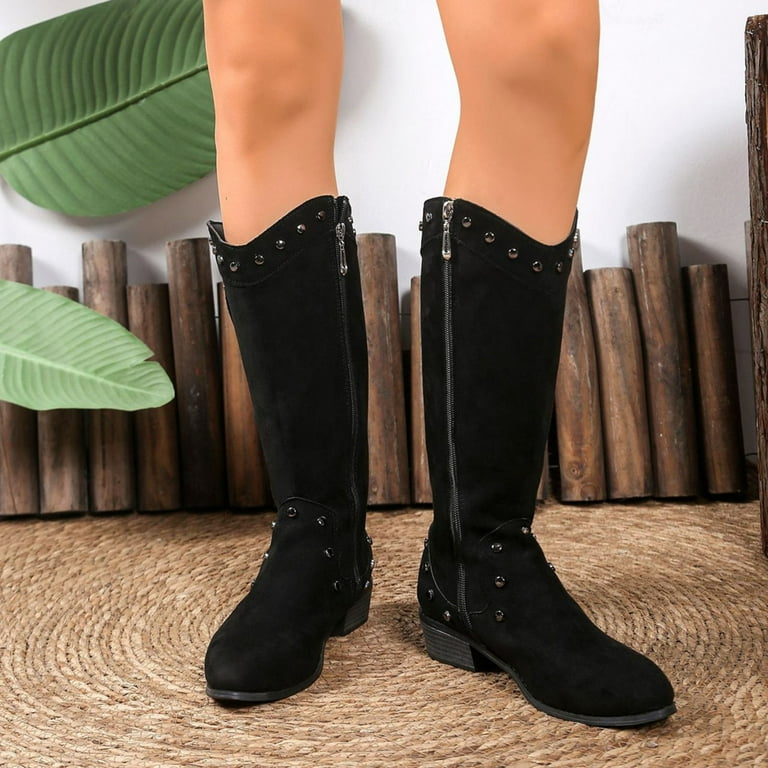 black dress with brown cowgirl boots Lulu Mossil Tan Cowgirl Boots by Liberty Black 9