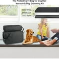 thumbnail image 3 of Pet Grooming Supplies Organizer Tote Bag for Dog Cat Hair Vacuum Kit, Black, 3 of 6