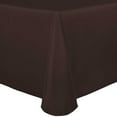 thumbnail image 1 of Ultimate Textile (5 Pack) Satin 60 x 84-Inch Oval Tablecloth - for Home Dining Tables, Espresso Brown, 1 of 4