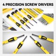 thumbnail image 7 of 39Pcs Home Repair Hand Tool Set Toolbox Bit Drive Plier Hammer Scissor Hex Key Househeld Garage Garden Office DIY Yellow, 7 of 7