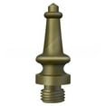 thumbnail image 3 of Deltana DSST5 1-3/16" Height Steeple Tip Decorative Door Hinge Finials Antique Brass, 3 of 3