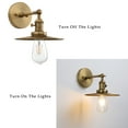 Pathson Adjustable Wall Sconce With Dimmer - Matte Black Vintage Lamp For Bedroom, Bathroom 3 thumbnail image