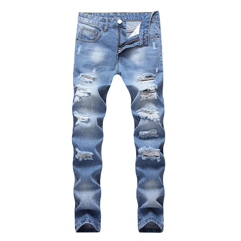 light blue denim pants mens