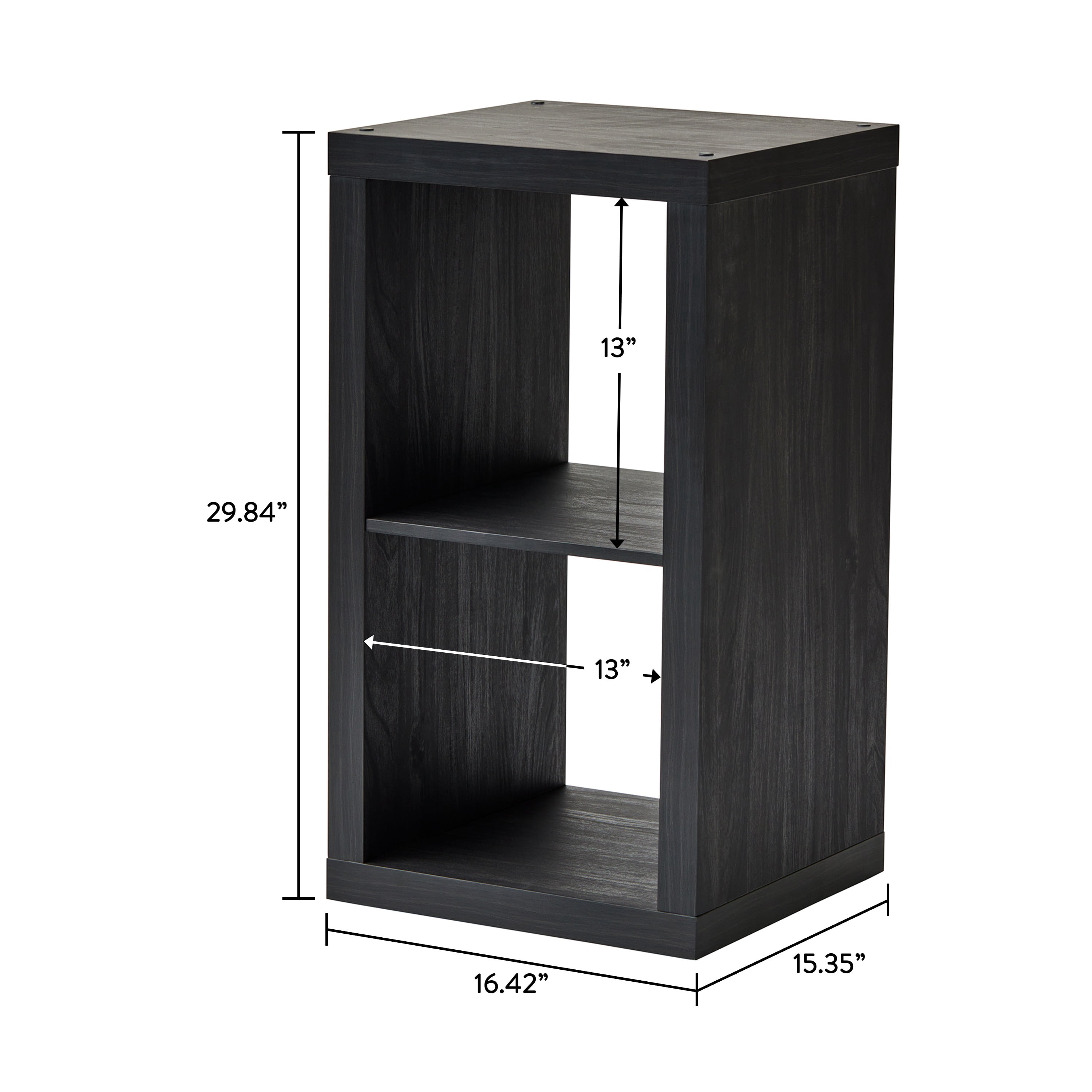 Better Homes & Gardens 2 Cube Storage Organizer, Charcoal