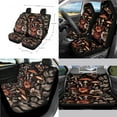 thumbnail image 2 of Jeiento Aesthetic Mushroom Car Seat Covers Full Sets of 14 Steering Wheel Cover Seat Belt Pad Floral Car Garbage Can Coaster Car Armrest Cover Gear Shift Cover Rearview Mirror Cover for Truck Sedan, 2 of 7