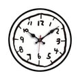 thumbnail image 1 of Reloj de pared colgante, decoración de pared, reloj silencioso para uso en interiores, oficina, sala de estar. 10021, 1 of 9