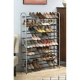 thumbnail image 2 of Whitmor Freestanding Shoe Organizing Tower - 8-Tier - 40 Pair - Chrome & Black, 2 of 7