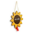 thumbnail image 3 of Demdaco Welcome Sunflower Floral Yellow 23 x 18 Fir Wood Door Hanger Sign, 3 of 3