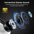 thumbnail image 5 of HAPPRUN Native 1080P Bluetooth Projector, Full HD Portable Outdoor Movie Projector with Built-in Speaker, Compatible with Smartphone, HDMI, USB, AV, Fire Stick, PS5, 5 of 5