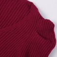 thumbnail image 2 of Vedolay Sweaters Womens Pullover Sweater V Neck Long Sleeve Solid Knit Tops Casual Fall Sweater,Red M, 2 of 5