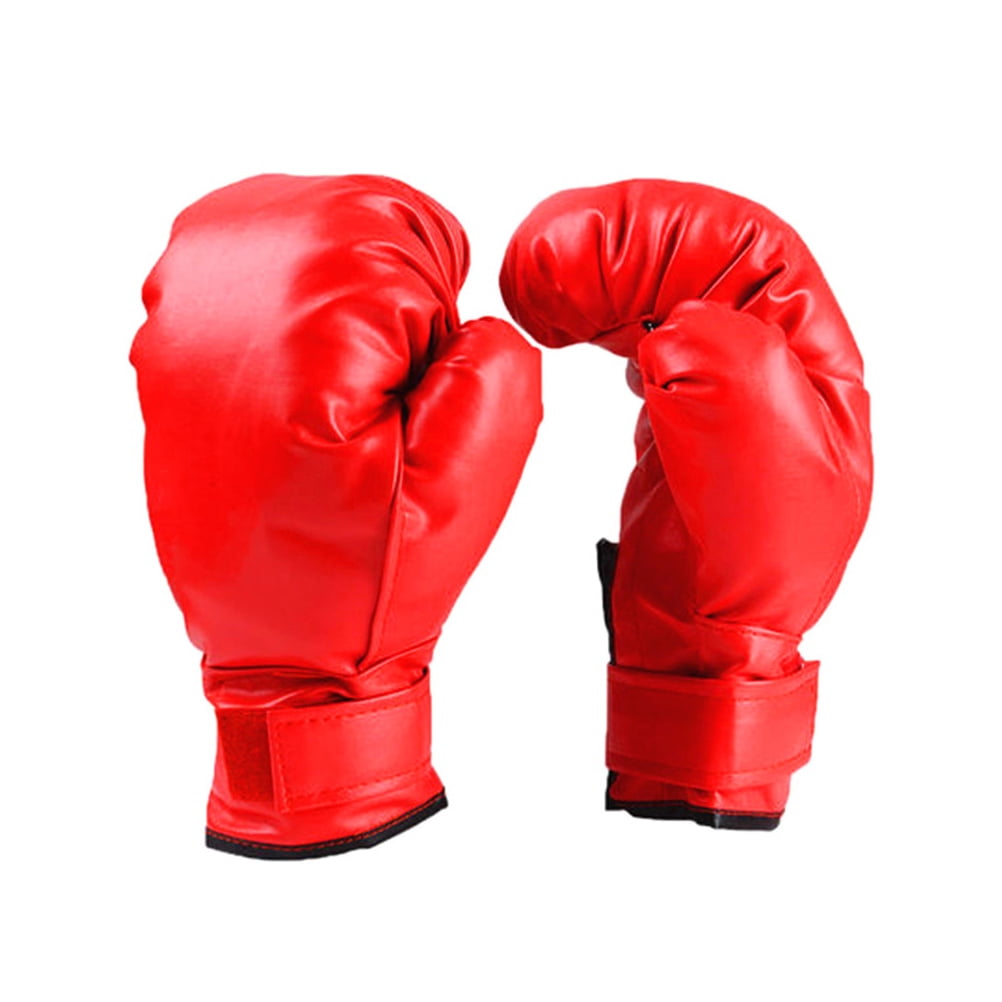 3 Pairs Boxing Gloves Hand Wraps Sparring Kit Kids Mittens The Fitness Child Red