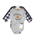thumbnail image 2 of Hudson Baby Cotton Long-Sleeve Bodysuits, 3- Pack, Newborn- 24 Months, 2 of 5