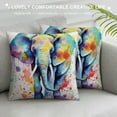 thumbnail image 3 of COMIO  Multicolour Baby Elephant Throw Pillow Covers Sofa Pillowcase Car Square Throw Pillowcases Home Decoration, 3 of 5