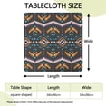 thumbnail image 2 of Boho Multicolor Geometric Ethnic Pattern Square Fitted Tablecloth with Elastic Edge,Square Table Cover,Washable Elastic Table Cover for Home Kitchen Party Decor 34"x34", 2 of 6