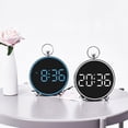 thumbnail image 2 of YIEMEEN Colorful Digital Alarm Clock with Large 4.4" Display Temperature Date Display Table Clock Electronic LED Alarm, 2 of 14