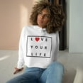 thumbnail image 2 of Love Your Life - Women's Crop Hoodie (3 colors available), 2 of 4