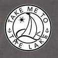 thumbnail image 4 of Wild Bobby, Take Me To The Lake, Women Racerback Tank Top, Dark Grey, X-Large, 4 of 4