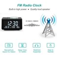 thumbnail image 3 of 2021 nuevo pequeño reloj despertador Digital Radio-Radio Fm, puerto de carga Usb dual, alarma dual, atenuador de volumen y brillo ajustable, temporizador de sueño Feliz Sencillez, 3 of 4