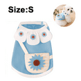 thumbnail image 2 of Camisetas de algodón para perros pequeños, ropa de verano para mascotas, bonito chaleco de girasol, camisetas para cachorros y gatos, disfraces para niñas, 2 of 5