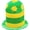 green, variant on Football Cap, Soccer Game Top Hat, Sports Fans Decor Party Cheering Hat Competition Football Fan Jazz Cap for Football Match Carnival Party
