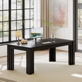 thumbnail image 5 of 63" Modern Executive Computer Desk, Wide Home Office Workstation with Sturdy Metal Legs, Large Writing Table for Study, Workspace or Meeting Area, 5 of 8